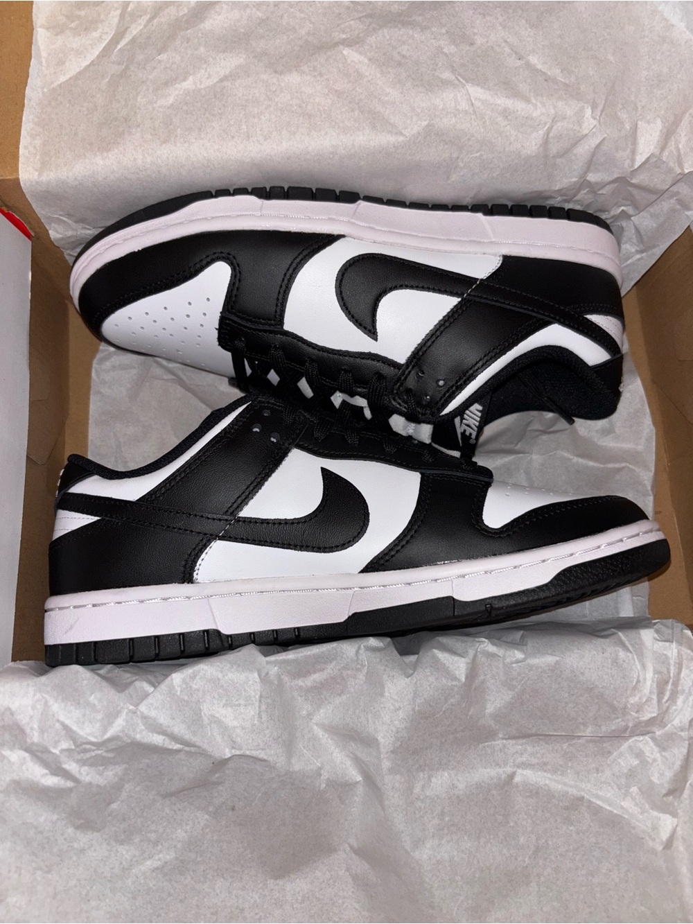 Nike Dink Black and White Low-Top Sneakers NWT “pandas” W8.5,M7
